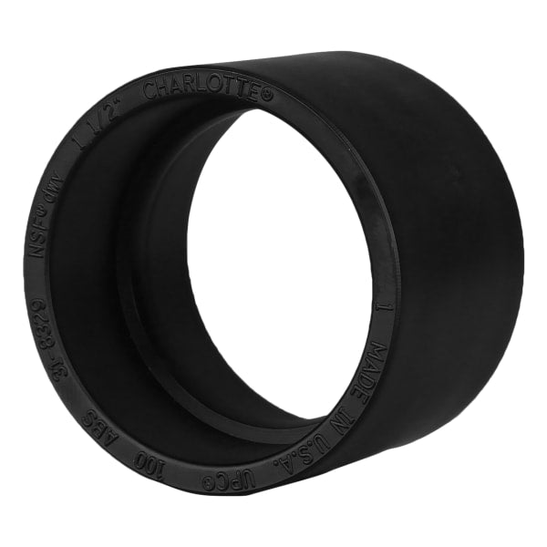 ABS-00100-0600 1-1/2" ABS DWV Coupling - H x H