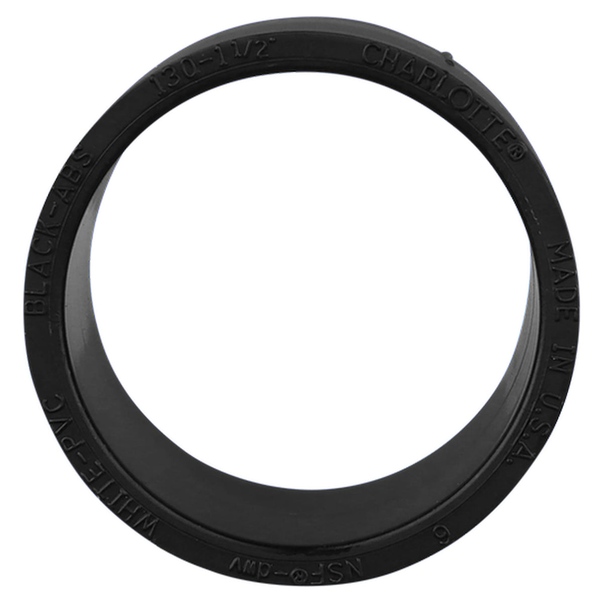 ABS-00130-0600 1-1/2" ABS DWV Repair Coupling - H x H