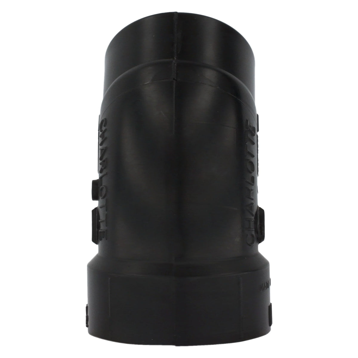 ABS-00323-0600 1-1/2" ABS DWV 45° Street Elbow - H x Spigot