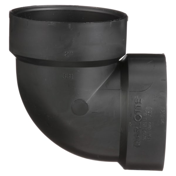 I053700 4" ABS DWV 90° Vent Elbow - H x H