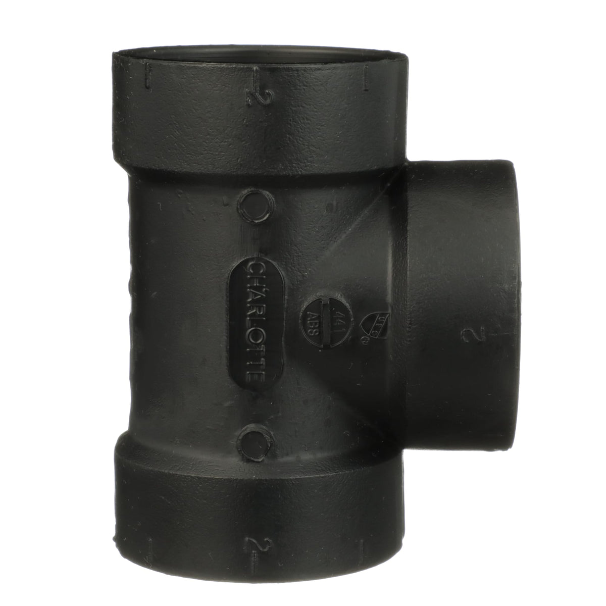 ABS-00441-0800 2" ABS DWV Vent Tee - All H