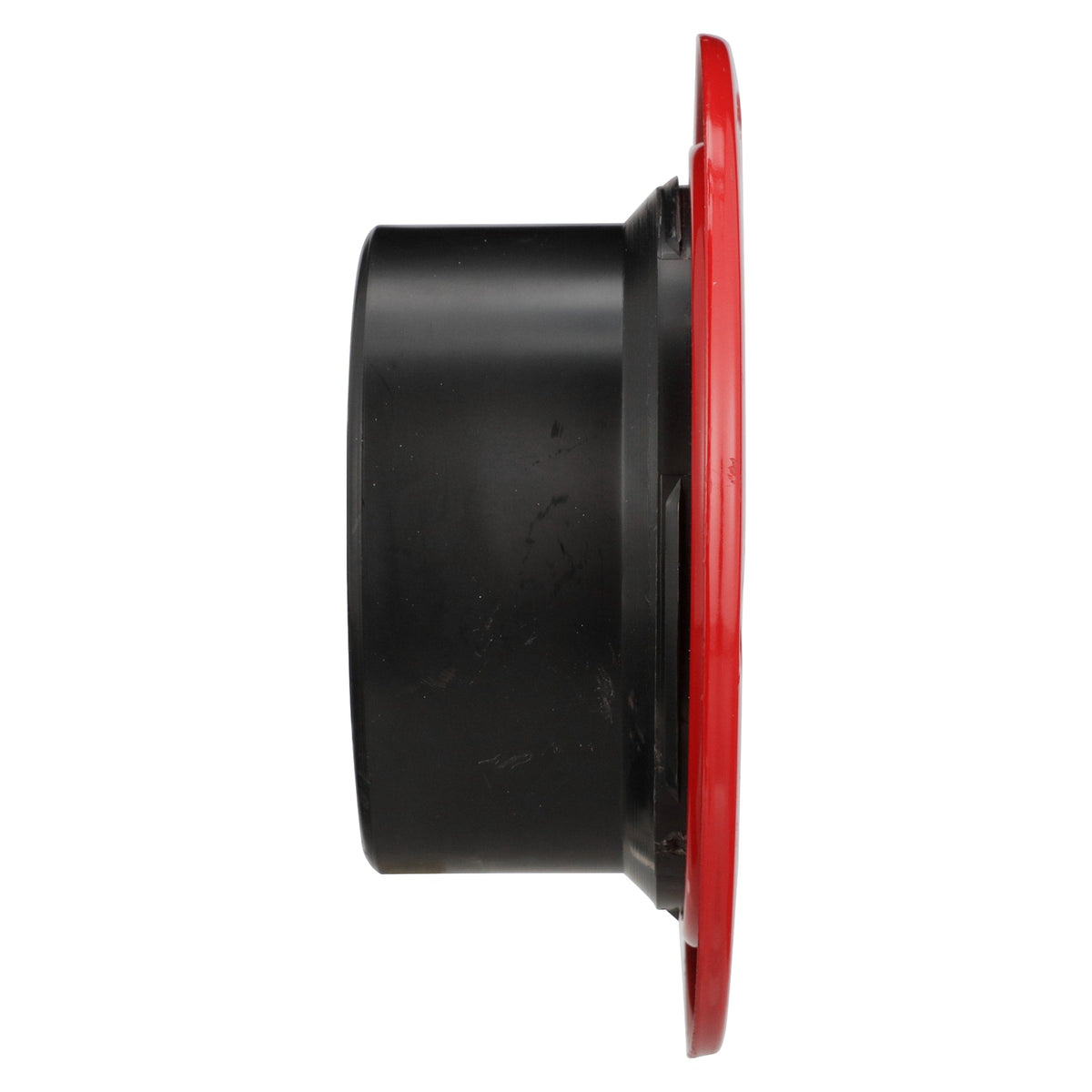 ABS-00812-0800 4" x 4" ABS DWV Spigot Closet Flange with Metal Ring - Closet x Spigot