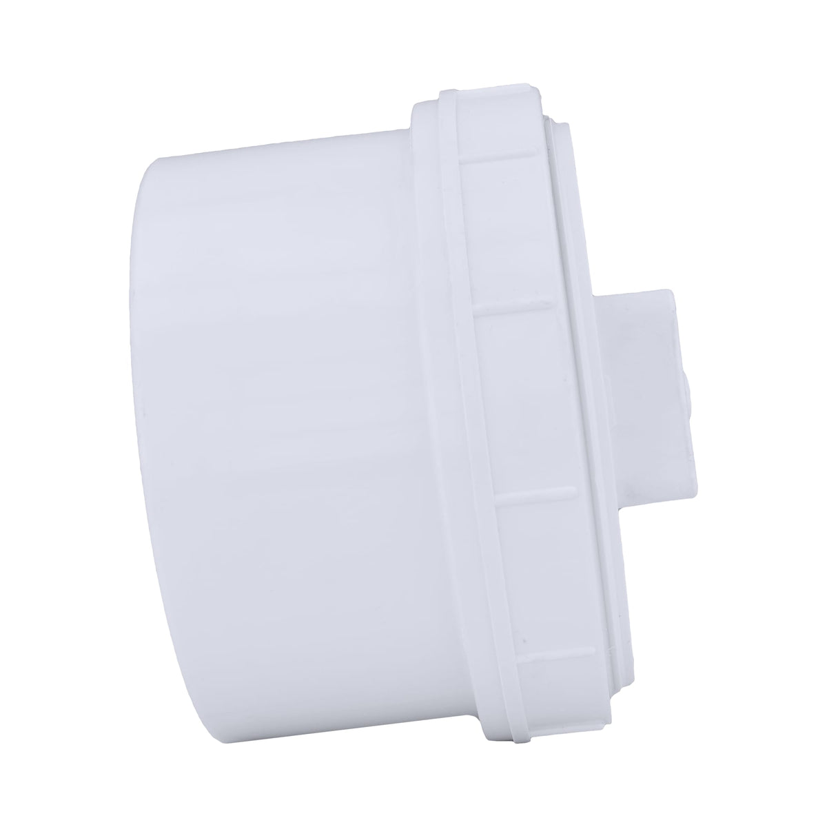 PVC-00105X-1400 6" PVC DWV Cleanout Adapter with Plug - Spigot x FPT
