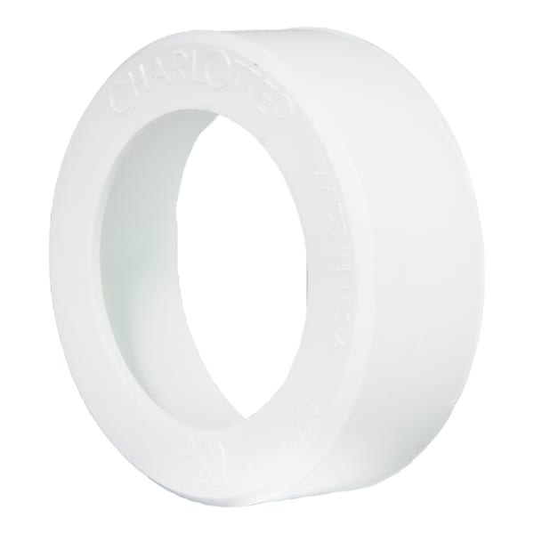 PVC-00107-1000 2" x 1 1/2" PVC DWV Flush Bushing - Spigot x H