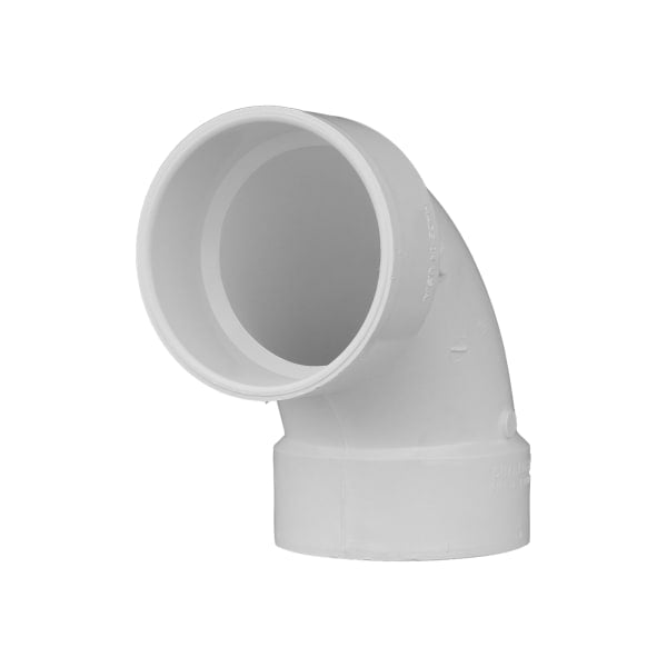 PVC-00300-1400 4" PVC DWV 90° Elbow - H x H