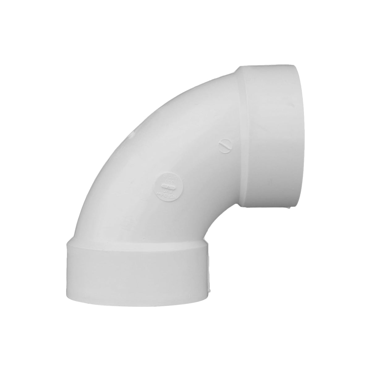 PVC-00300-1400 4" PVC DWV 90° Elbow - H x H
