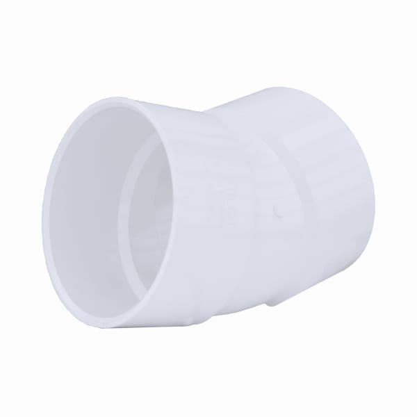 PVC-00324-1400 6" PVC DWV 22-1/2° Elbow - H x H