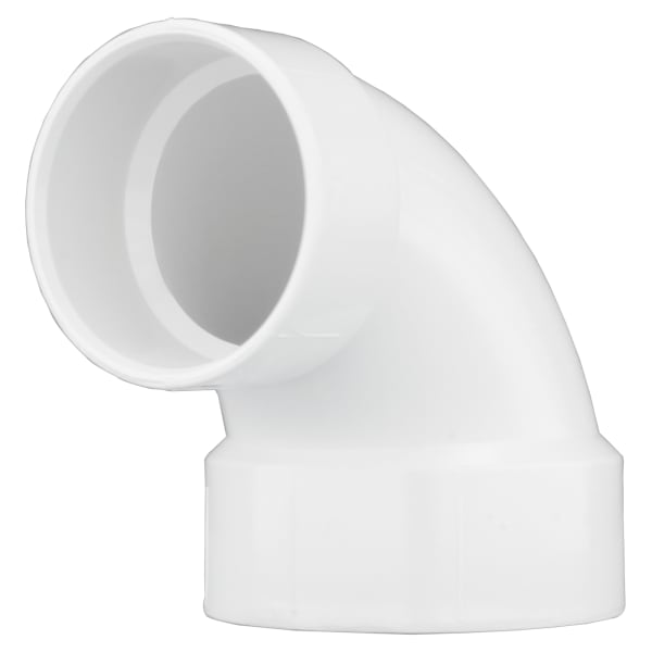 PVC-00329-0600 4" x 3" PVC DWV Closet Bend - H x H