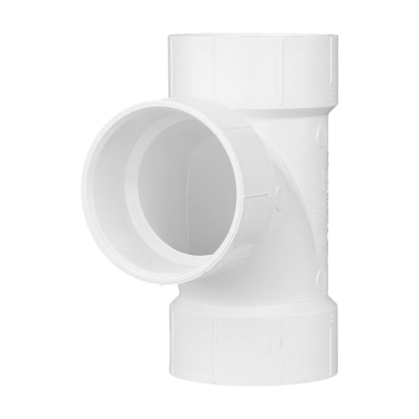 PVC-00400-1200 3" PVC DWV Sanitary Tee - All H