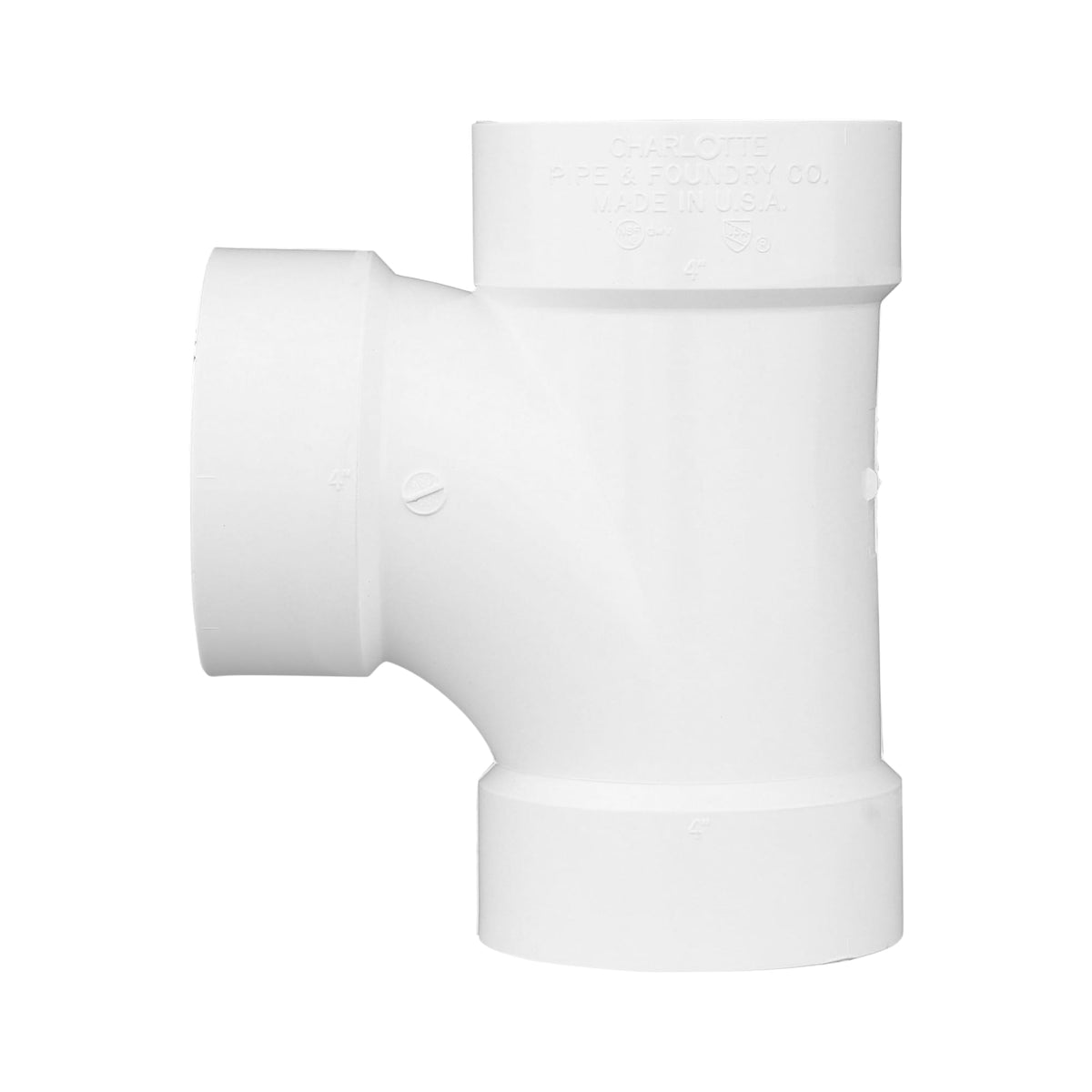 PVC-00400-1400 4" PVC DWV Sanitary Tee - All H