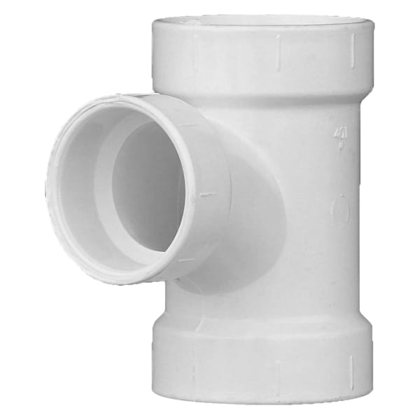 PVC-00401-1000 2" x 2" x 1-1/2" PVC DWV Sanitary Tee - All H
