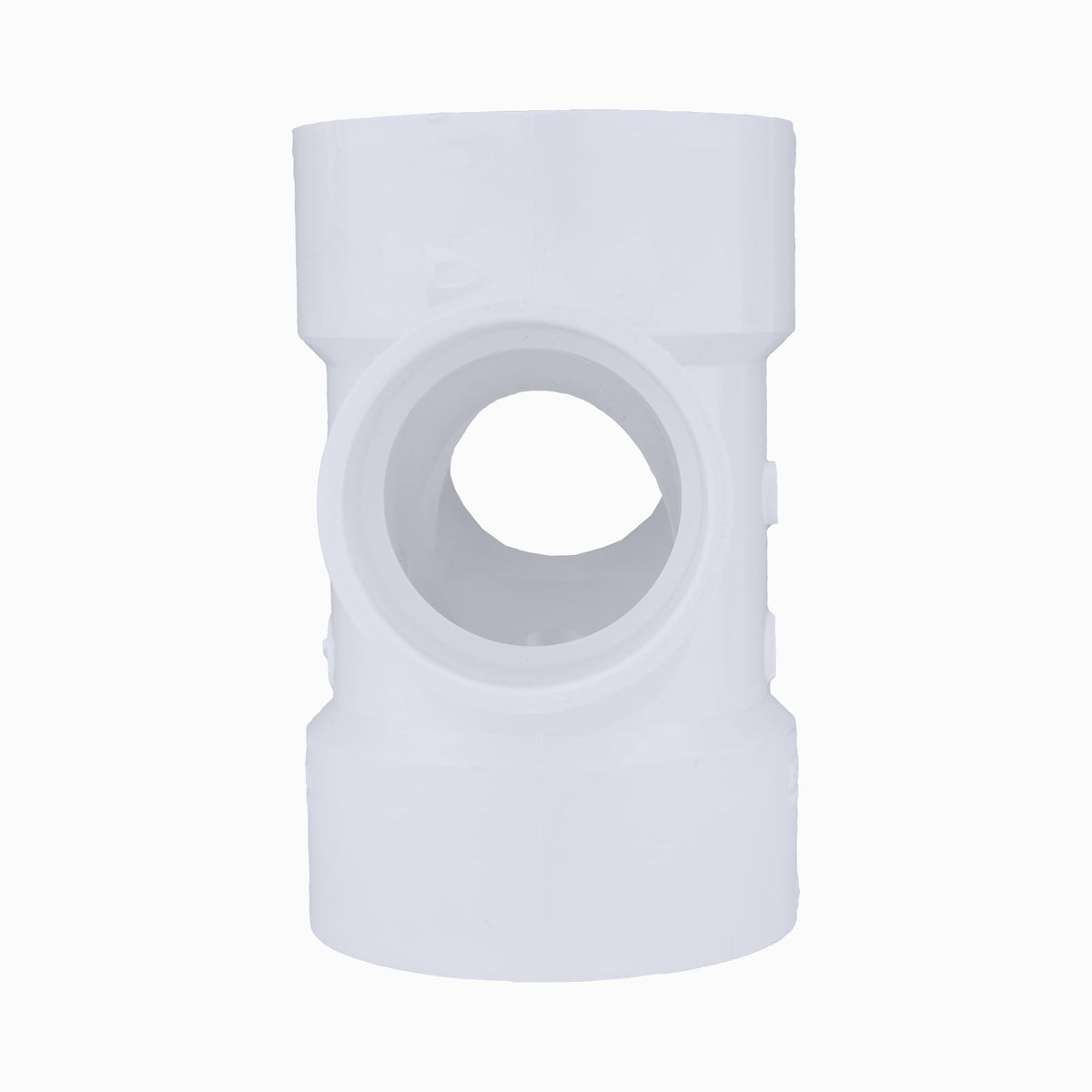 PVC-00429-1200 3" x 3" x 2" x 2" PVC DWV Double Sanitary Tee - All H
