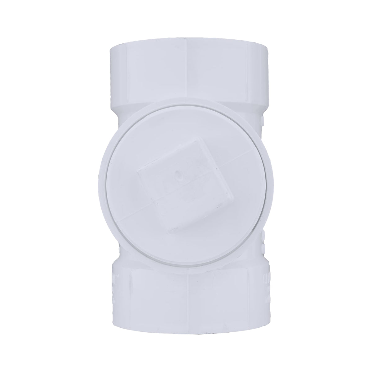 PVC-00444X-1200 4" PVC DWV Test or Cleanout Tee with Plug - H x H x FPT