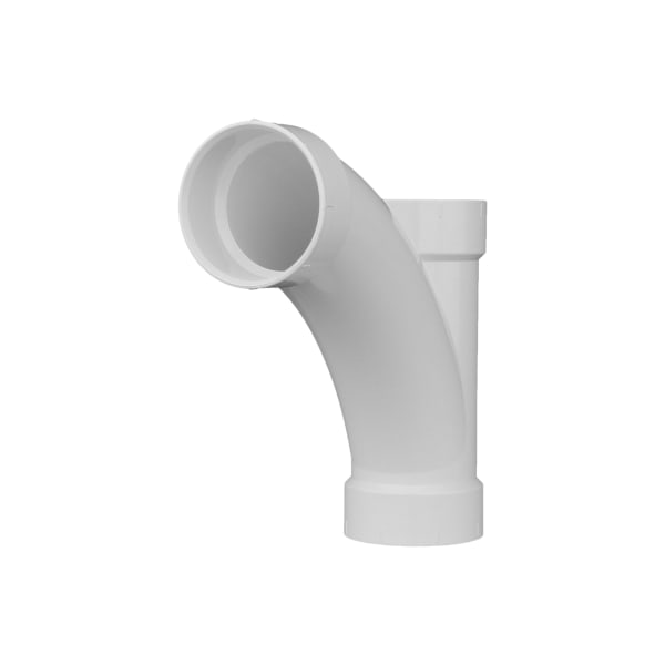 PVC-00501-1200 4" PVC DWV Combination Tee Wye - All H