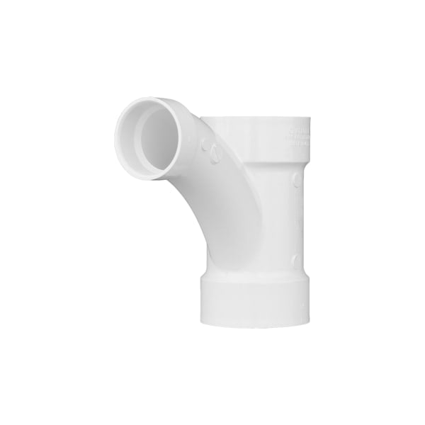 PVC-00502-1400 3" x 3" x 2" PVC DWV Combination Tee Wye - All H
