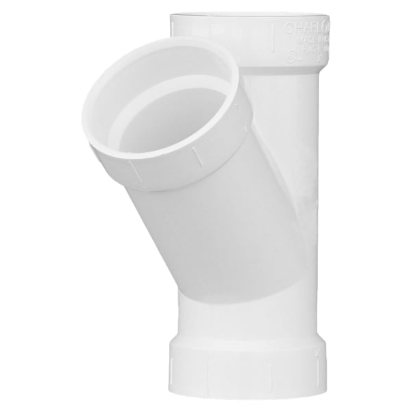 PVC-00600-1000 2" PVC DWV Wye - All H