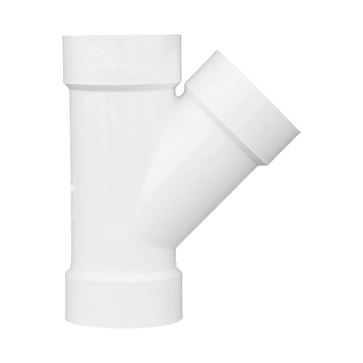 PVC-00600-1200 3" PVC DWV Wye - All H