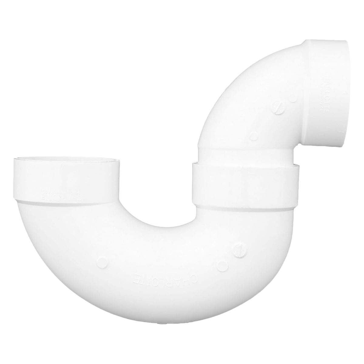 PVC-00706X-1200 4" PVC DWV P-Trap Solvent Weld - H x H