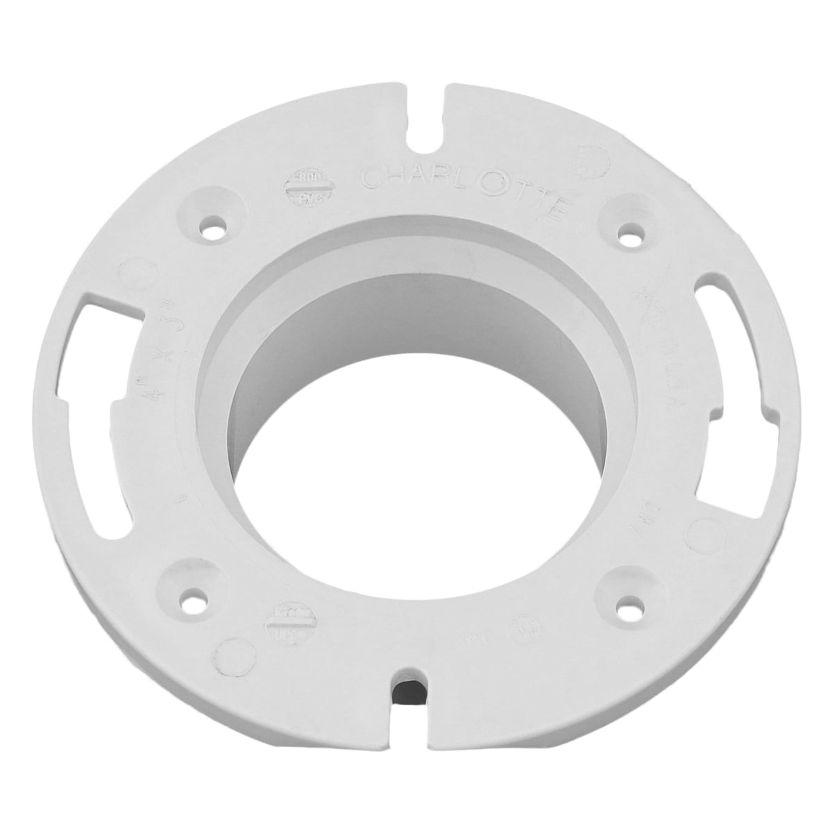 PVC-00800-0600 4" x 3" PVC DWV Closet Flange - Closet x H