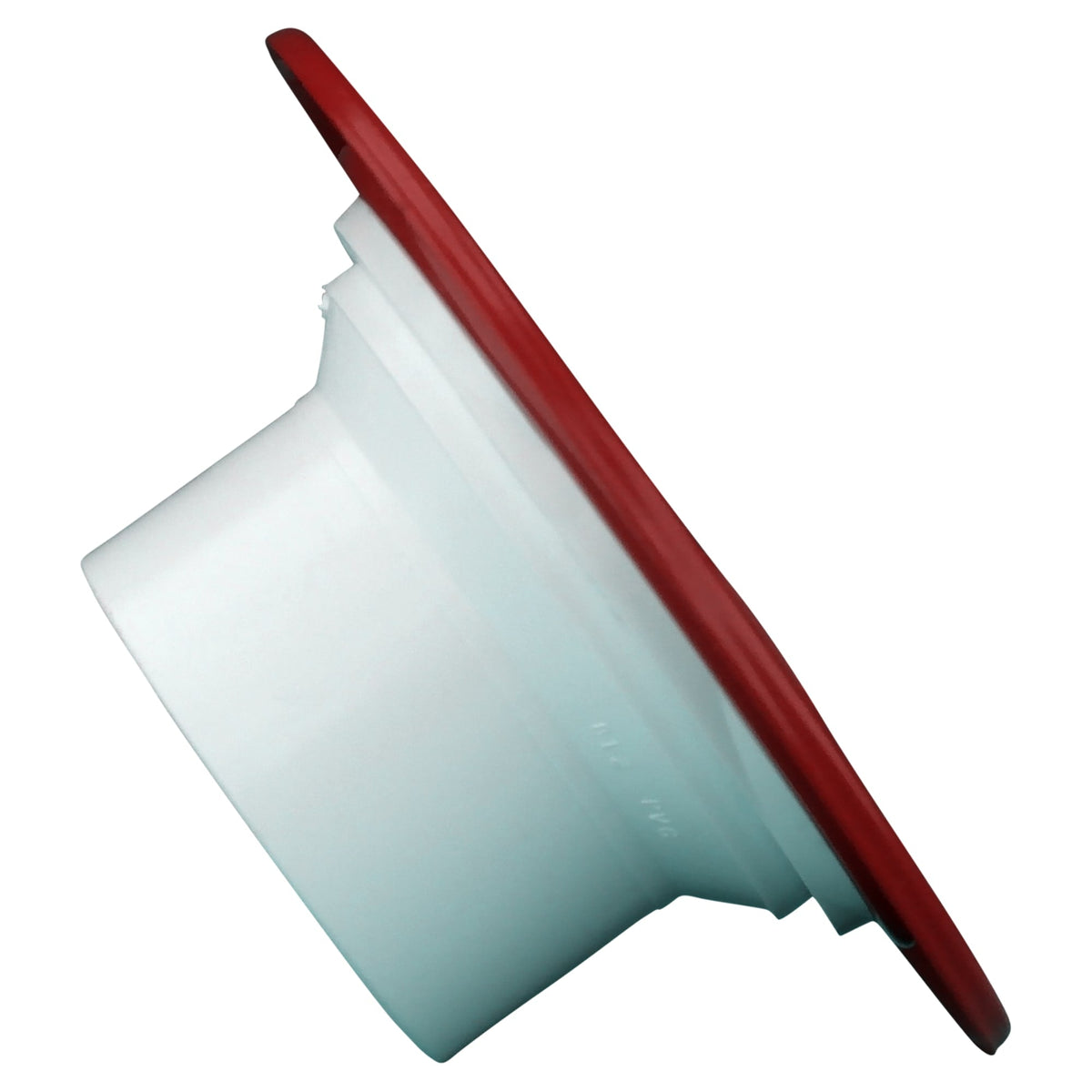 PVC-00812-0600 4" x 3" PVC DWV Spigot Closet Flange with Metal Ring - Closet x Spigot