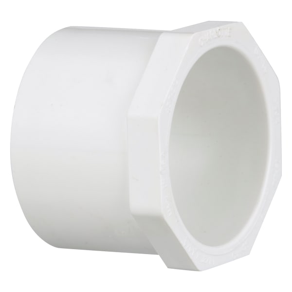 PVC-02107-1200 1-1/2" x 1-1/4" PVC SCH40 Bushing - Spigot x Socket