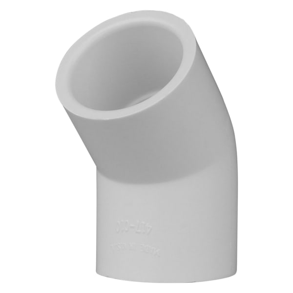 PVC-02309-1000 1" PVC SCH40 45° Elbow - Socket x Socket