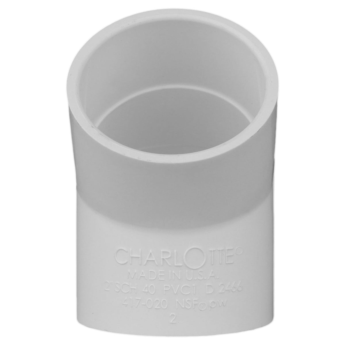 PVC-02309-1600 2" PVC SCH40 45° Elbow - Socket x Socket