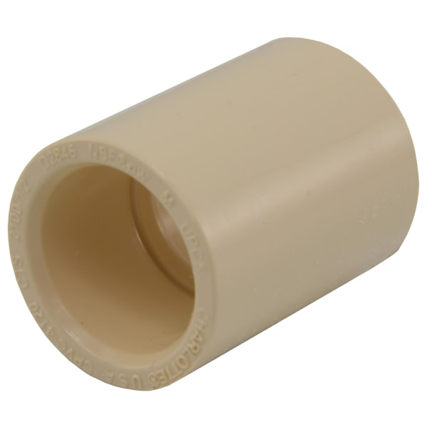 CTS-02100-0600 1/2" - CPVC Coupling - Slip x Slip