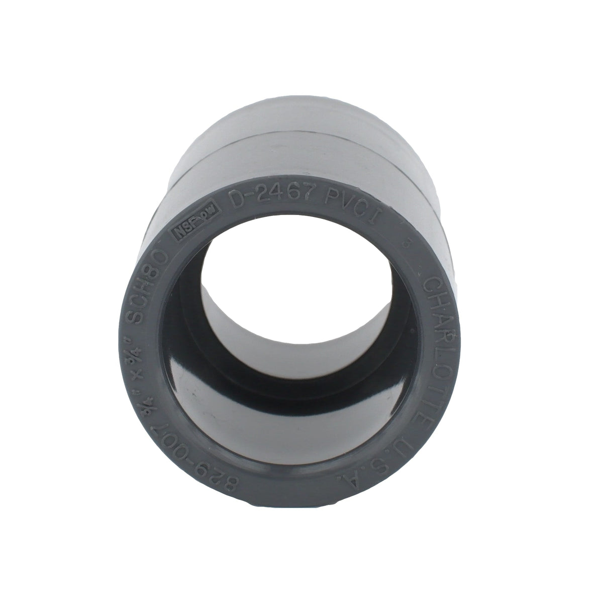 PVC-08100-1200 3/4" PVC SCH80 Coupling - Socket x Socket
