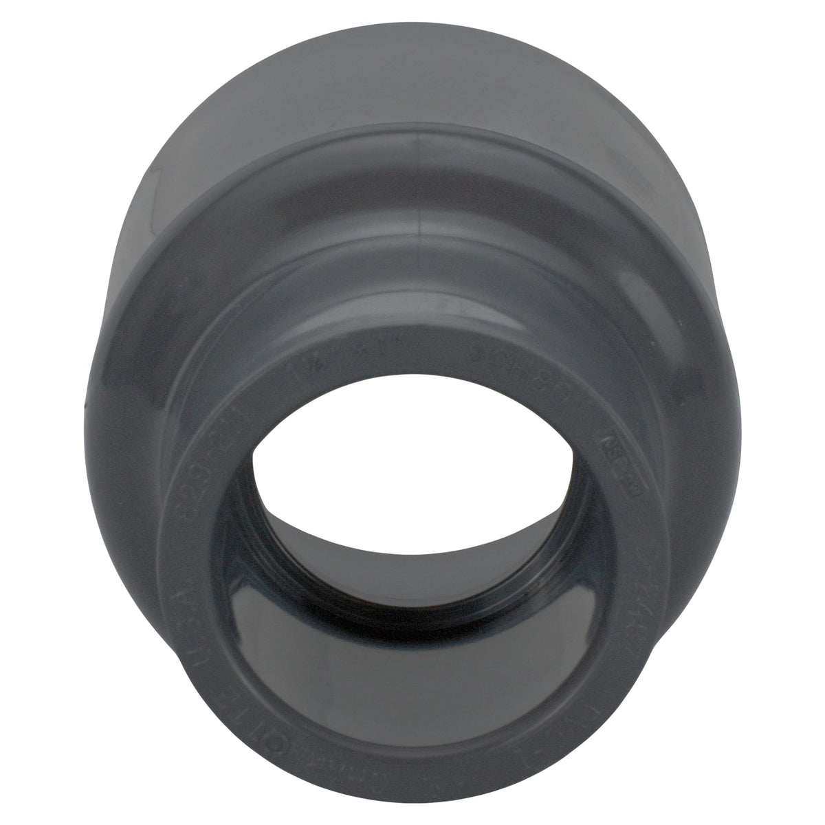 PVC-08100-5600 1-1/2" x 1" PVC SCH80 Coupling - Socket x Socket