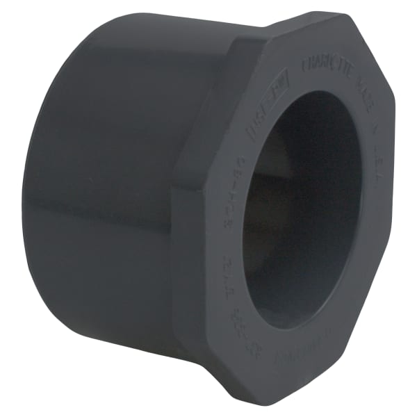 PVC-08107-5000 3" x 2" PVC SCH80 Bushing - Spigot x Socket