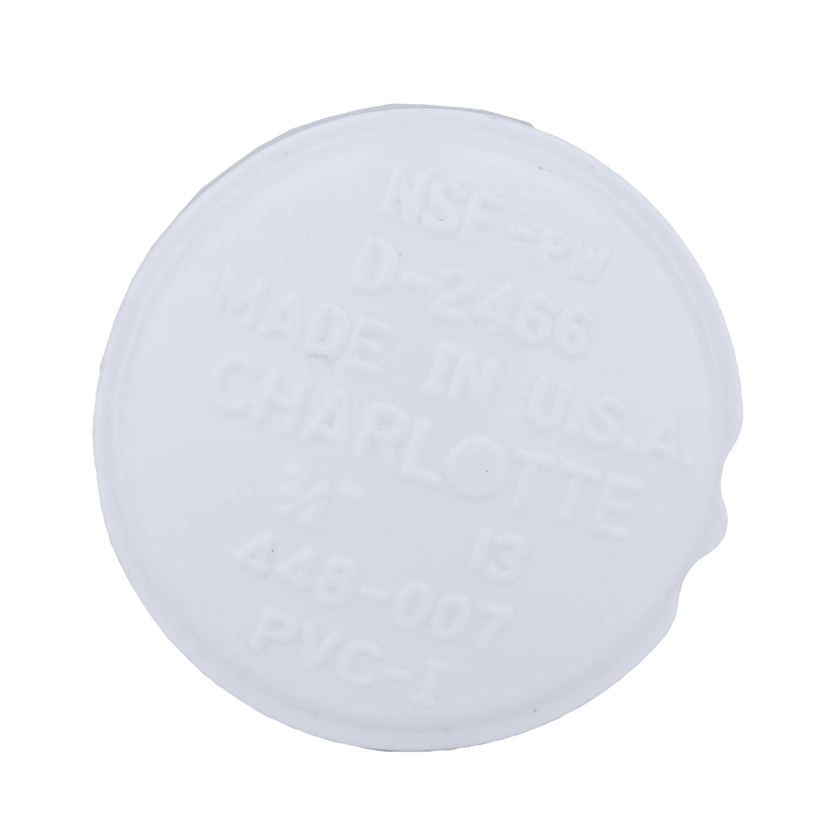 PVC-02117-1000 3/4" PVC SCH40 Cap - FPT