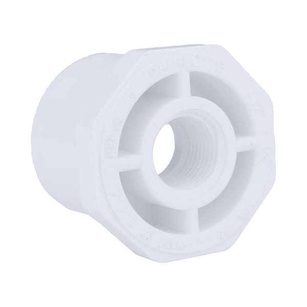 PVC-02108-1400 1-1/2" x 1/2" PVC SCH40 Bushing - Spigot x FPT