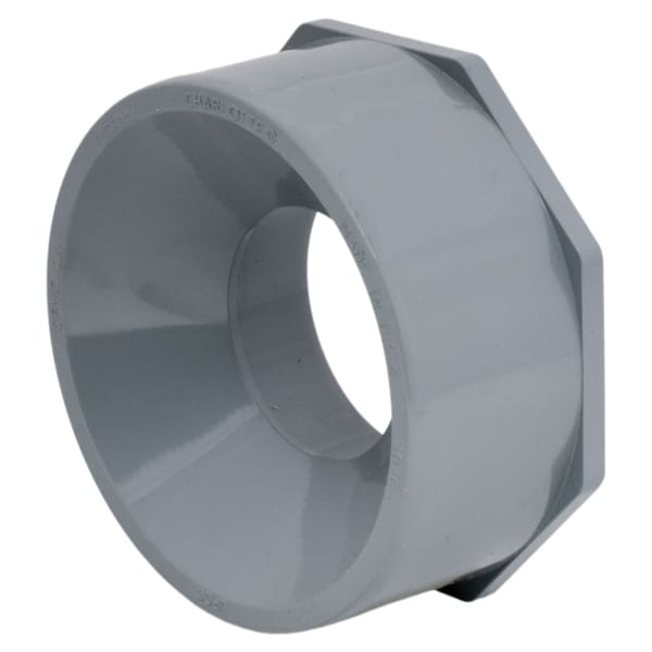 AW-00107-0420C 4" x 2" Bushing Spigot x Hub CPVC Chemical Drainage Fitting