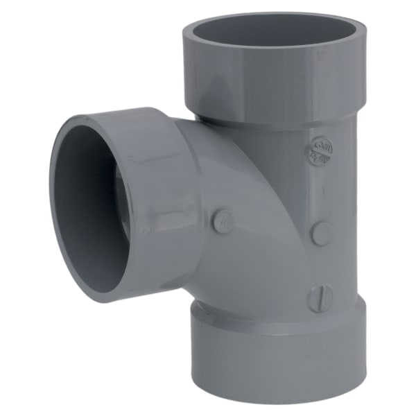 AW-00400-0030C 3" Sanitary Tee All Hub CPVC Chemical Drainage Fitting