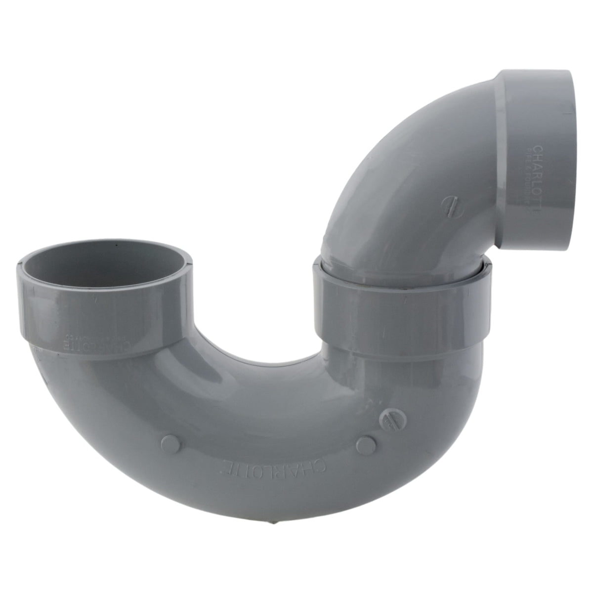 AW-00706X-0040C 4" P-Trap Hub x Hub CPVC ChemDrain® Chemical Drainage Fitting