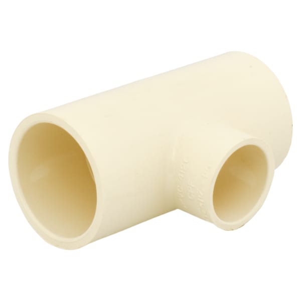 CTS-02400-6200 1-1/2" x 1" - CPVC Tee - Slip x Slip x Slip