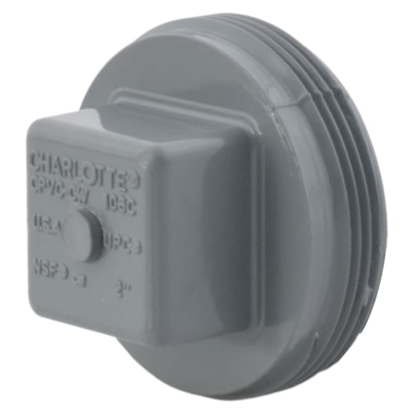 AW-00106-0020C 2" Cleanout Plug MIP CPVC Chemical Drainage Fitting