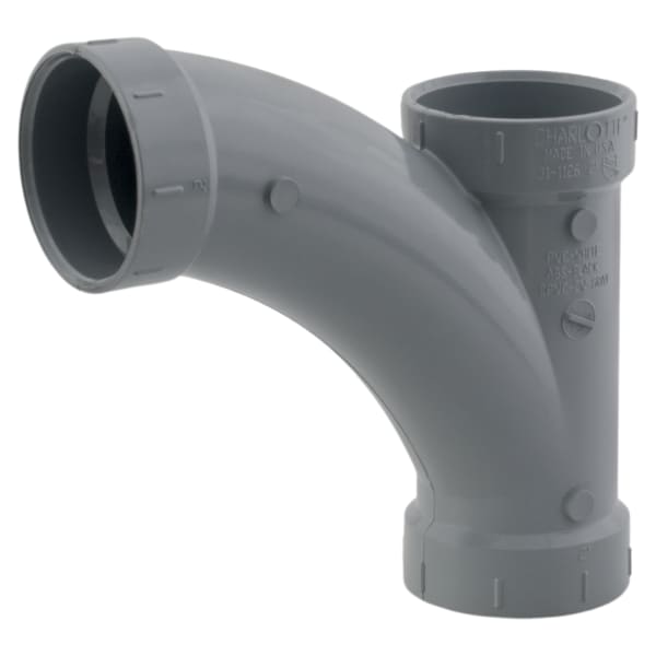 AW-00501-0020C 2" Combination Wye All Hub CPVC Chemical Drainage Fitting