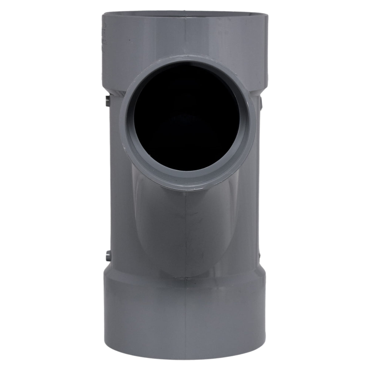 AW-00504-0532C 6" x 6" x 4" Combination Wye All Hub CPVC Chemical Drainage Fitting