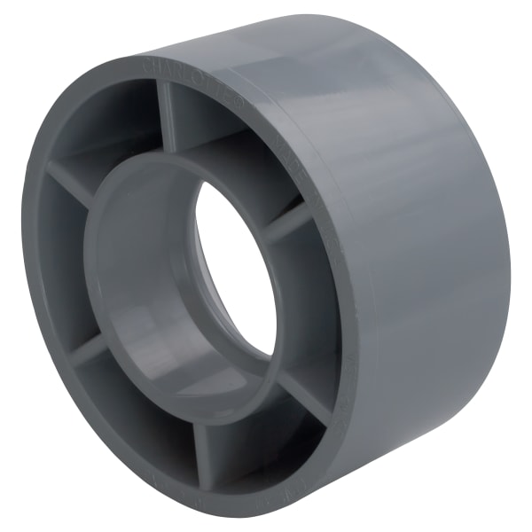 AW-00107-0530C 6" x 3" Bushing Spigot x Hub CPVC Chemical Drainage Fitting