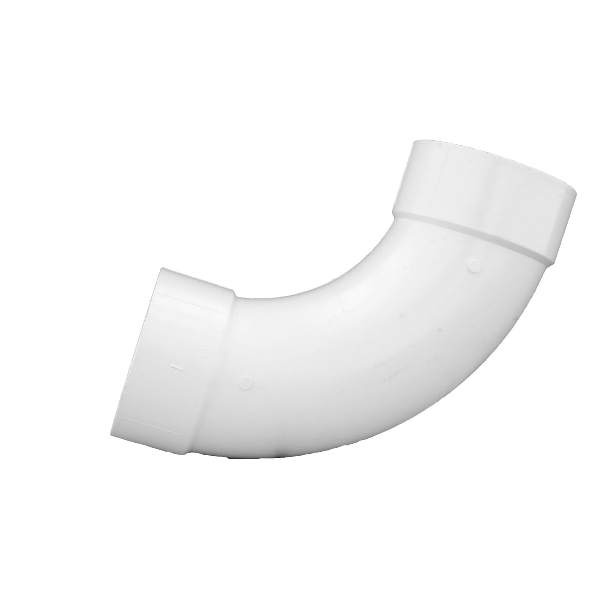 PVC-00304-1400 6" PVC DWV 90° Long Turn Elbow - H x H
