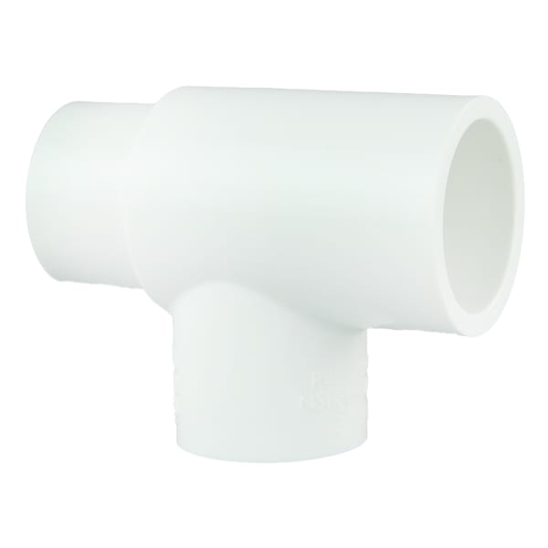 PVC-02400-3850 3/4" x 1/2" x 1/2" PVC SCH40 Tee - All Socket