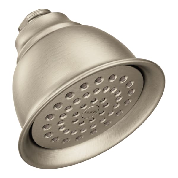6302EPBN Brushed Nickel One-Function 4-3/8" Diameter Spray Head Eco-Performance Showerhead