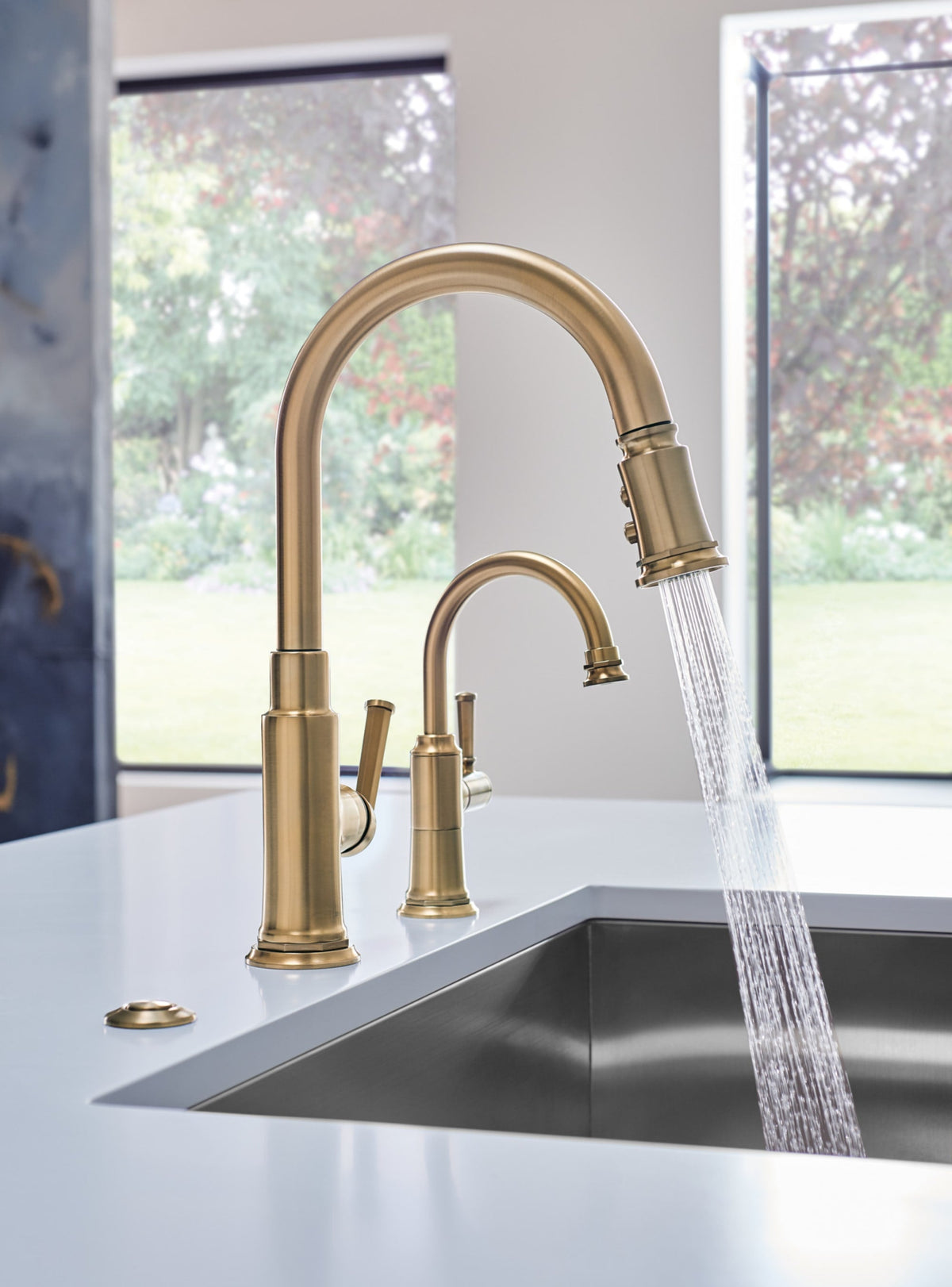 63074LF-GL Rook® Pull-Down Faucet Luxe Gold