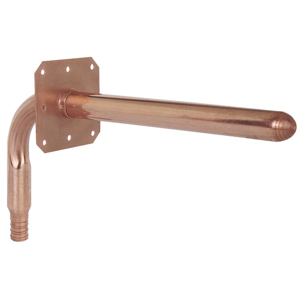 630X246E 1/2" x 3-1/2" x 6" PEX F1870 Stub Out Elbow with Nail Flange