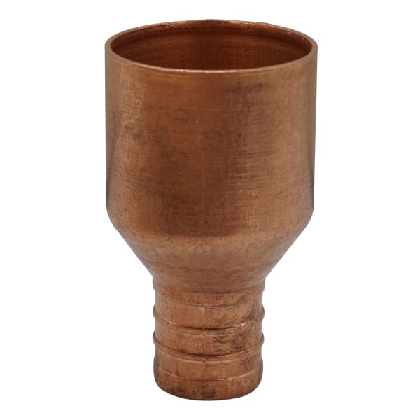 644X43 1" Female Sweat x 3/4" PEX F1807 Connector Barb Copper
