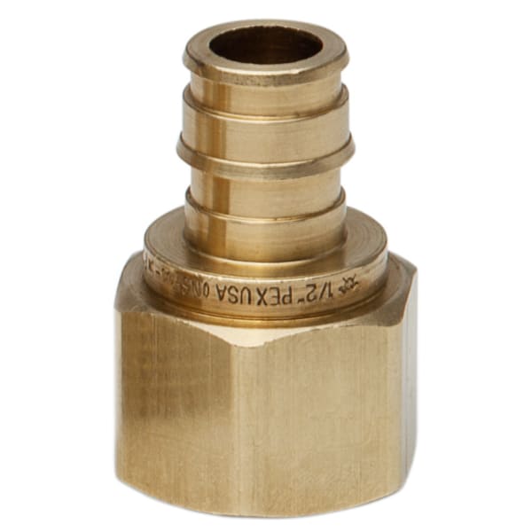 647WG43 1" x 3/4" PEX F1960 Female Adapter Brass