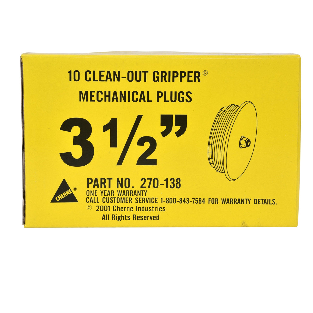 270138 3.5" Clean-Out Gripper® Plug