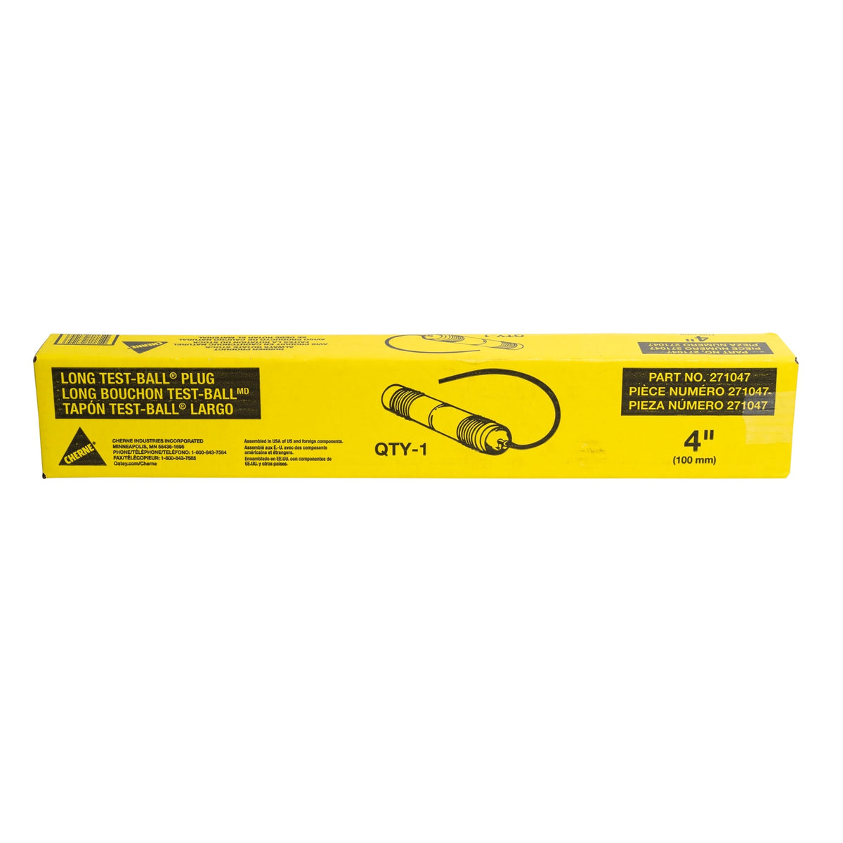 271047 4-in. Long Test-Ball® Plug